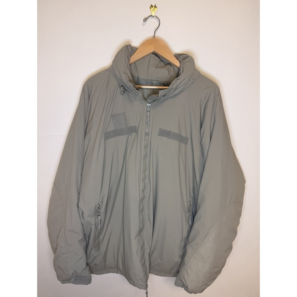 US Army Issued ECWCS Gen III Level 7 Primaloft Parka Jacket Large Long Gray USGI